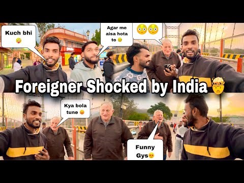 Foreigner Shocked After Visiting India 😱 | Crazy’s Reaction On Public Place | Funny Video🤣