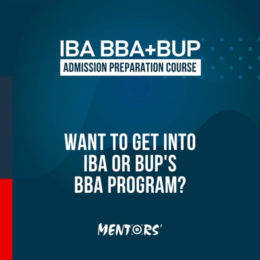 🎓 Our IBA BBA & BUP Admission Preparation Course is Now Bigger and Better Than Ever! 💡 Get the edge you need to secure your spot at your dream business school. 📝 Enroll now to maximize your chances of success! 📩 For more information, comment below, send us a message, or call us at 09610883388. #IBA #BUP #BBA #Mentors #Admission | Mentors'
