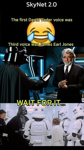 Darth Vader's first voice vs James Earl Jones Voice in Star Wars