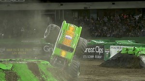 😎 ✈️ Soaring to freestyle victory, Jim Koehler let it rip last weekend in Anaheim! | Monster Jam