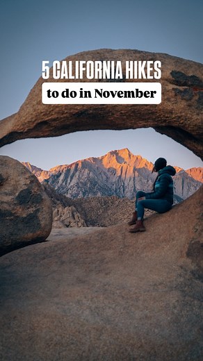 📎 Save this for your November adventures!⁠ ⁠ 💬 Comment “HIKES” to receive a link for 50% off our Bucket List California Map & Guide which includes all of these hikes, and nearly 200 others around California!⁠ ⁠ November is the season for cooler desert hikes 🌵, golden light along the coast 🌅, and quiet redwood trails after the first rains 🌧️. Here are some of our favorite California hikes to do this month: ⬇️⁠ ⁠ ⚠️ PLEASE be respectful of the land and remember not to leave a trace!⁠ ⁠ As wit