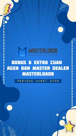 List Agen dan Master Dealer yang mendapatkan Bonus Periode Maret 2026. Pakai #Masterload8 satu aplikasi buat semua kebutuhan #konterpulsa Anda #Mitrakonterpulsa #Aplikasikonterpulsa