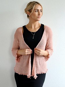 Double Knit Shrug: Sheer Cardigan, Summer Cover Up, Lightweight Mesh Sweater, Spring Color Options - Etsy