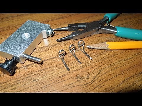 How To Make Wire Fishing Rod Guides For Rod Building/Repair