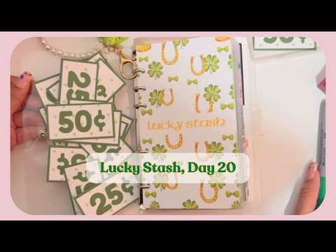 Cash Envelope Stuffing | Lucky Stash day 20