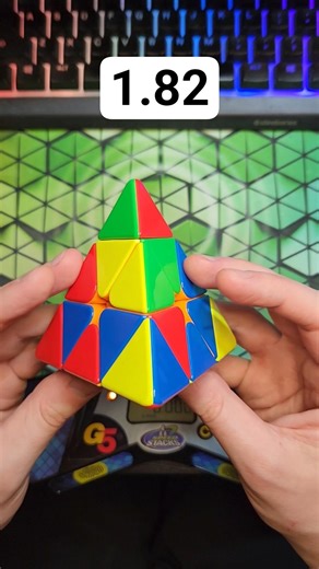 Pyraminx Solve of the Day 4/22🌎- 1.82 #pyraminx #rubikscube #rubikscube #speedcubing #puzzle #shorts