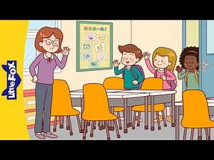 在学校 (At School) | Easy Chinese Story + Chants for Kids | 学汉语 | Mandarin | Little Fox Chinese
