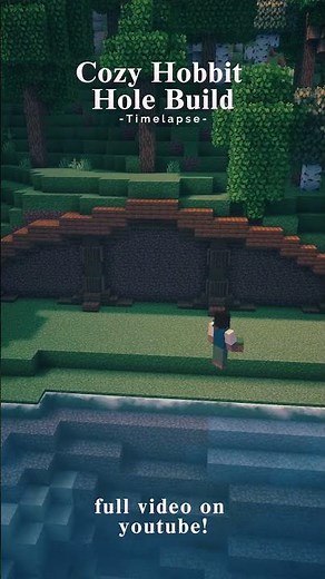 Building a Hobbit Hole Exterior in Minecraft 🧙‍♂️🍃