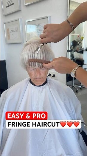 EASY AND PRO FRINGE HAIRCUT BY VIVYAN HAIR DESIGN! ❤️✨ #haircut #shorthairstyles #fringebangs #short