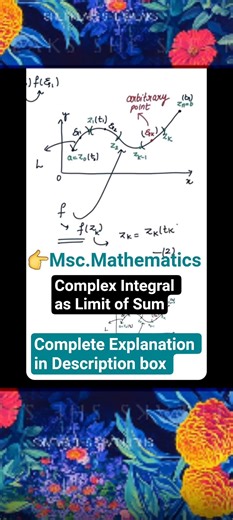 Definite integral of f(z) as limit of sum #complexintegration #mathematics #lineintegral