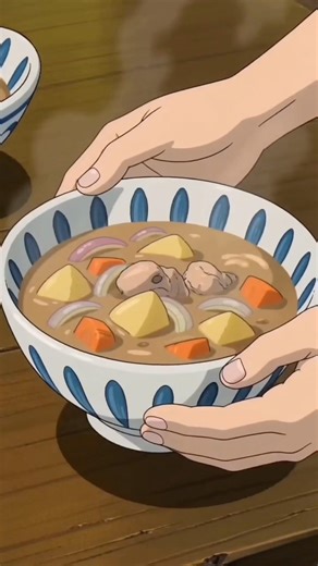 Cozy Japanese Cream Stew 🍲 Studio Ghibli Inspired Cooking Animation #StudioGhibli #CreamStew #asmr