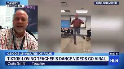 Teacher busts a move in viral TikTok dance videos