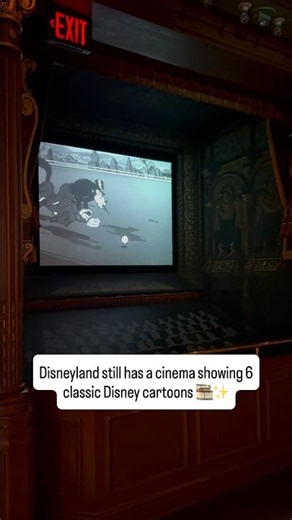 Disneyland Still Has a Cinema Showing 6 Classic Disney Cartoons 🎞️✨