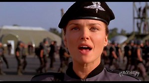 Dina Meyer clips from Starship Troopers