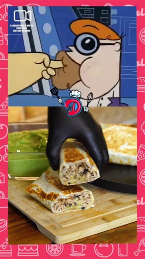 🤤COCINAMOS EL BURRITO DEL LABORATORIO DE DEXTER Y NOS ENCANTÓ. 🥰 #cartoonnetwork #cartoon #dexterlaboratory #ellaboratoriodedexter #nostalgia #comida #burrito #burritolovers #burritosmexicanos #recipe #fypシ #viralreels #food #parati #Delishus | Delishus
