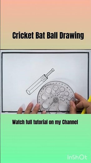 Cricket Bat Ball Drawing | Cricket Bat Drawing | How to Draw Cricket Bat And Ball Drawing easy steps