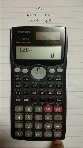 How to Calculate nCr | using calculator (fx-991MS) | #viral #maths #calculatormethod #mathstricks