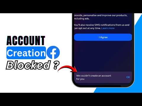 FIX FACEBOOK We Couldn’t Create an Account for You 2026 | New Account Setup