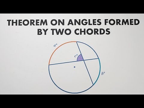 Theorems on Angels Formed by Two Chords in a Circle - Grade 10 Math
