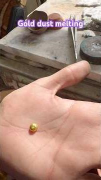 How to melt gold dust? #goldrecovery #experiment #copper #goldcollector #preciousmetal #goldrefining