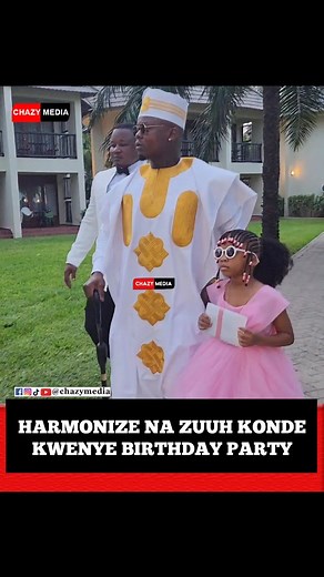 7.3K views · 10K reactions | @harmonize_tz akiwa na @zuuh_konde walivyoingia kwenye birthday party ya #amarah muda huu | Chazy Media | Facebook