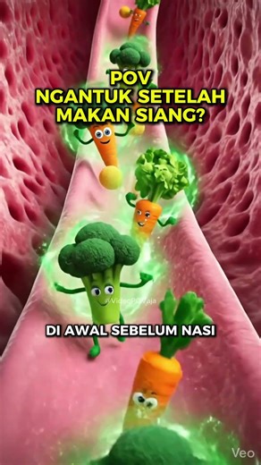 RAHASIA ANTI NGANTUK ABIS MAKAN SIANG! 🥗🚀 #tipssehat #healthhacks #pengetahuanumum