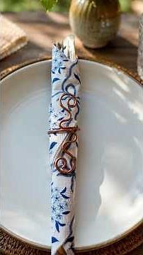DIY Copper Wire Napkin Ring ✨ Easy Fancy Table Décor Idea