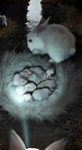 animal pov || Rabbit POV: Camera Mounted on a White Rabbit Exploring a Hidden Burrow #shorts