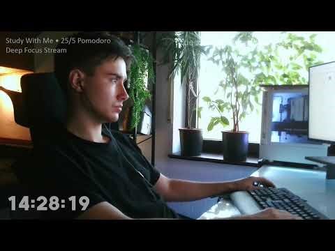 Study With Me • Pomodoro Deep Focus • bUild stream