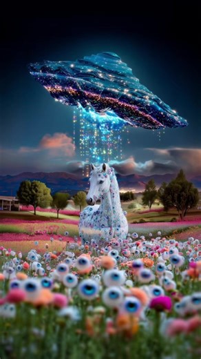 Exploring an Alien Dream Land with Surreal Horses