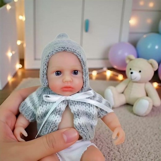 Full Silicone Miniature Baby Doll (6 in.)