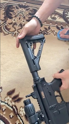 TG M4A1 V2 (mid-end) HOW TO INSTALL BATTERY #gelblaster #gelblasterguns #hobbies #gelblasters