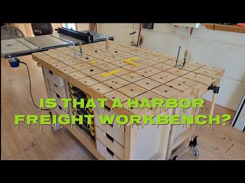 Turning a Harbor Freight Workbench into a MFT with Dovetail Clamps