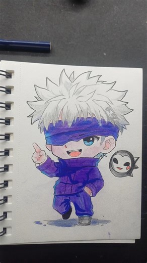 Gojo in Chibi Form?! 👀🔥 #jjk #artshorts