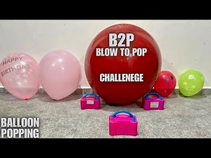 Blow To Pop Big Giant Balloons Popping(Must Watch)
