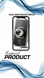 Dual Radio Rocker Switch Easily connect 2 mobile or handheld radios to any Rugged intercom system. Rugged rocker switch design for quick and easy to installation! Ideal for when you have to communicate with groups using different bandwidths, such as Jeeps that have both a CB radio and a VHF/UHF radio. This dual radio switch is also ideal for single seat race applications without an intercom when you need to switch between radios for crew or race ops. Connects directly with a Single Seat OFFROAD