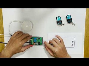 Como programar receptor de dos canales gris 433 mhz