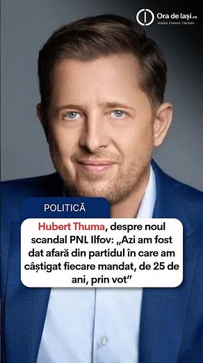 🔥 SCANDAL PNL Ilfov: HUBERT THUMA, dat afară din partid! „Epurare politică”