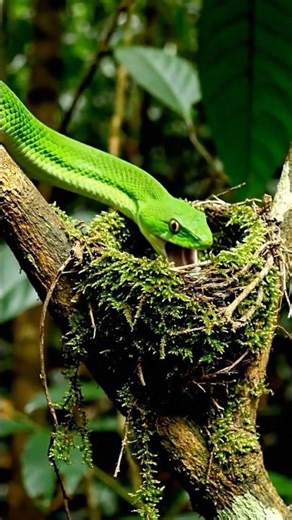 A Snake Slithers Into a Bird’s Nest — The Ending Shocks Everyone