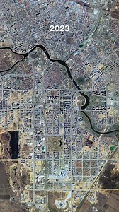 327K views · 754 reactions | Astana became the capital of Kazakhstan in 1997 and has since grown and developed economically into one of the most modern cities in Central Asia. Its population has tripled in 20 years, from about 500,000 in 2003 to more than 1.5 million today. This Timelapse focuses on the Esil District, a fast-growing sector south of the Ishim River. | Daily Overview | Facebook