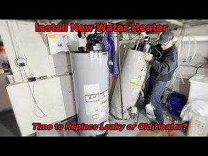 Replace Gas Water Heater with Power Vent || Install Hot Water with AO Smith 50 Gallon 50K BTU