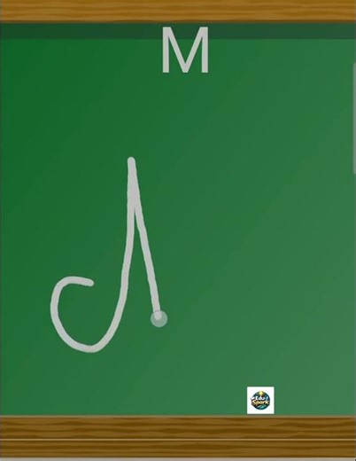 How to write cursive capital letter 'M'