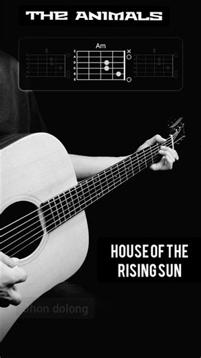 House Of The Rising Sun/ The Animals(easy guitar chords for beginners)#guitartutorial