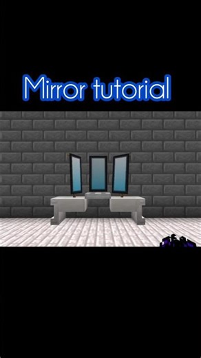 Mirror tutorial. #minecraft #trendingshorts #tutorial