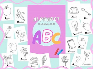 Coloring, Kid, ABC, School, Coloring Worksheet, Fun Learn, Creativity, Coloring Book, Alphabet, Learn Alphabet, Study, Practice ABC, Fun - Etsy Canada
