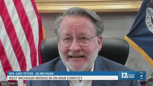 Sen. Gary Peters, West Michigan residents weigh in on Iran Conflict