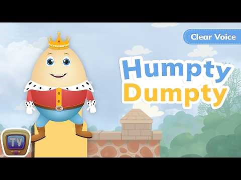 Humpty Dumpty | Clear Voice & Minimal Music Nursery Rhyme |ChuChu TV Songs for Infants