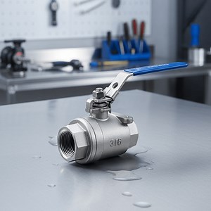 [Hot Item] High Quality Bsp Thread Stainless Steel Full Port 1000wog 2PC Forged Ball Valve