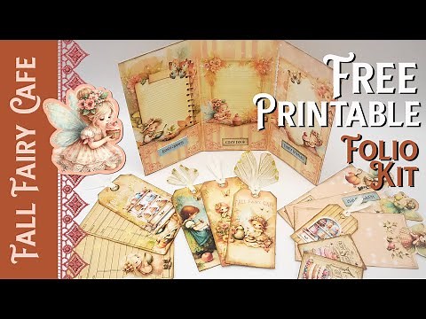 Free Printable Fall Fairy Folio - Junk Journaling Collaboration w My Porch Prints #fallinlovejj24