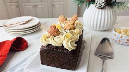 Spiced gingerbread loaf with brown butter cream cheese frosting recipe